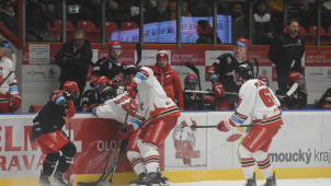 Hokejisté HC Olomouc zvítězili nad Třincem