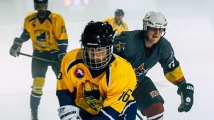 Třetí ročník amatérské hokejové ligy jde o play off, základní část vyhrál tým Stars