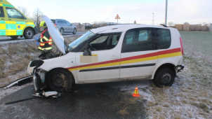 Řidička ve Štěpánově skončila na cyklostezce