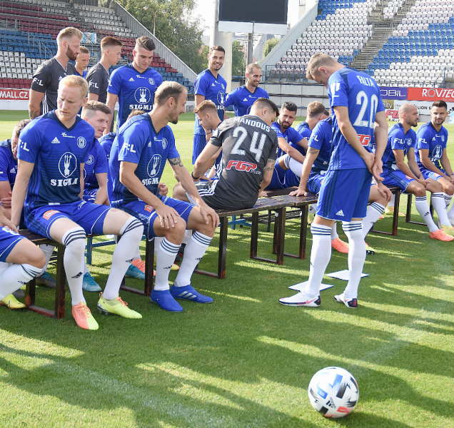 Fotbalisté SK Sigma Olomouc pózovali fotografům
