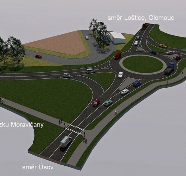 Místo dvou nebezpečných křižovatek vznikne v Mohelnici rondel