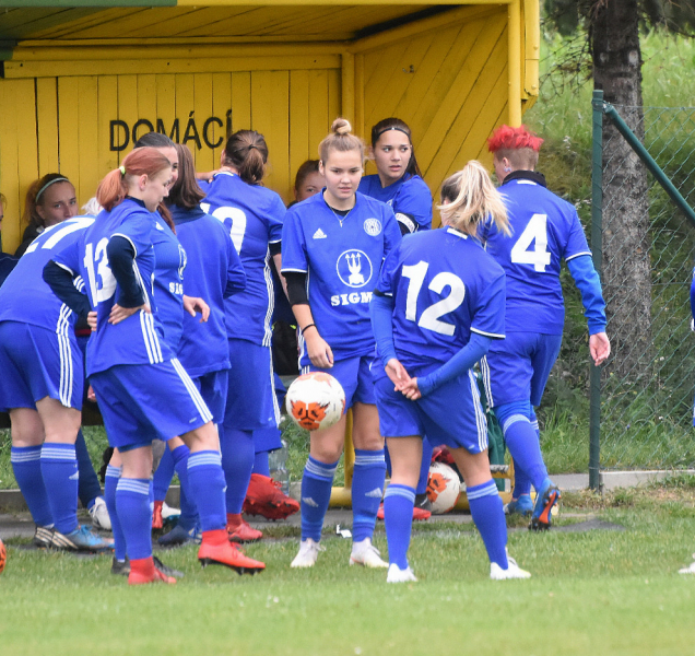 Fotbalistky Sigmy mají první výhru v sezoně