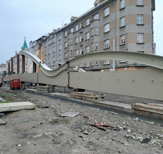 Nový originální most v Olomouci montují italští specialisté