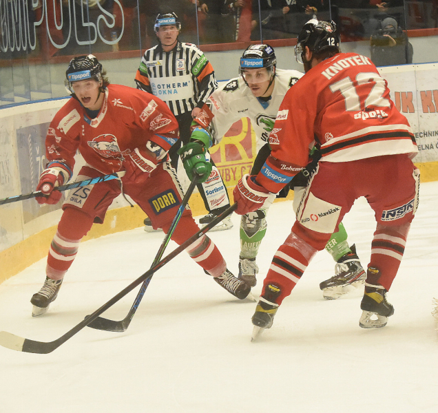 Hokejisté HC Olomouc za dva body v Liberci