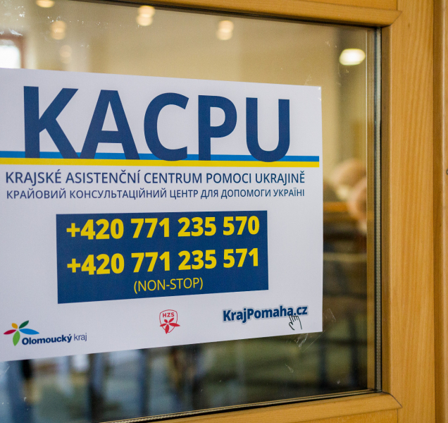 Olomoucký kraj spustil asistenční centrum pro válečné uprchlíky
