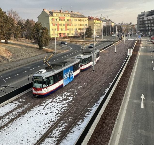 Tramvaje už zase jezdí na Novou Ulici