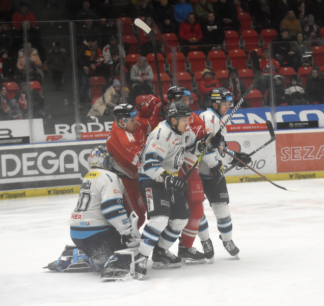 Hokejisté HC Olomouc schytali od Liberce debakl