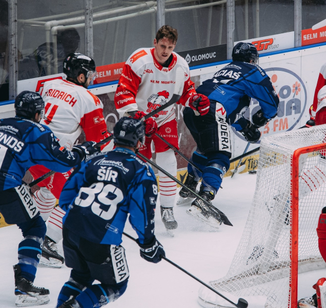 Hokejisté HC Olomouc nezvládli Mladou Boleslav