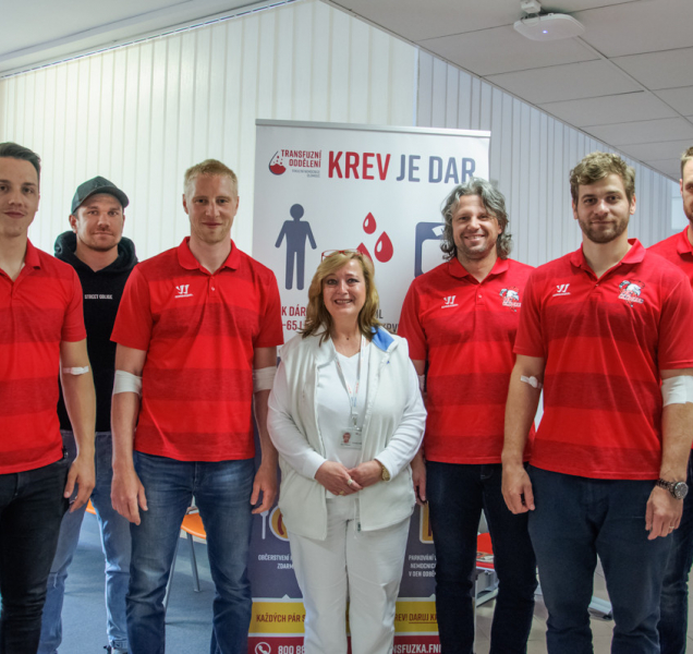 Hokejisté HC Olomouc darovali krev