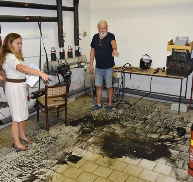 Přívalový déšť vytopil suterén Knihovny Kroměřížska