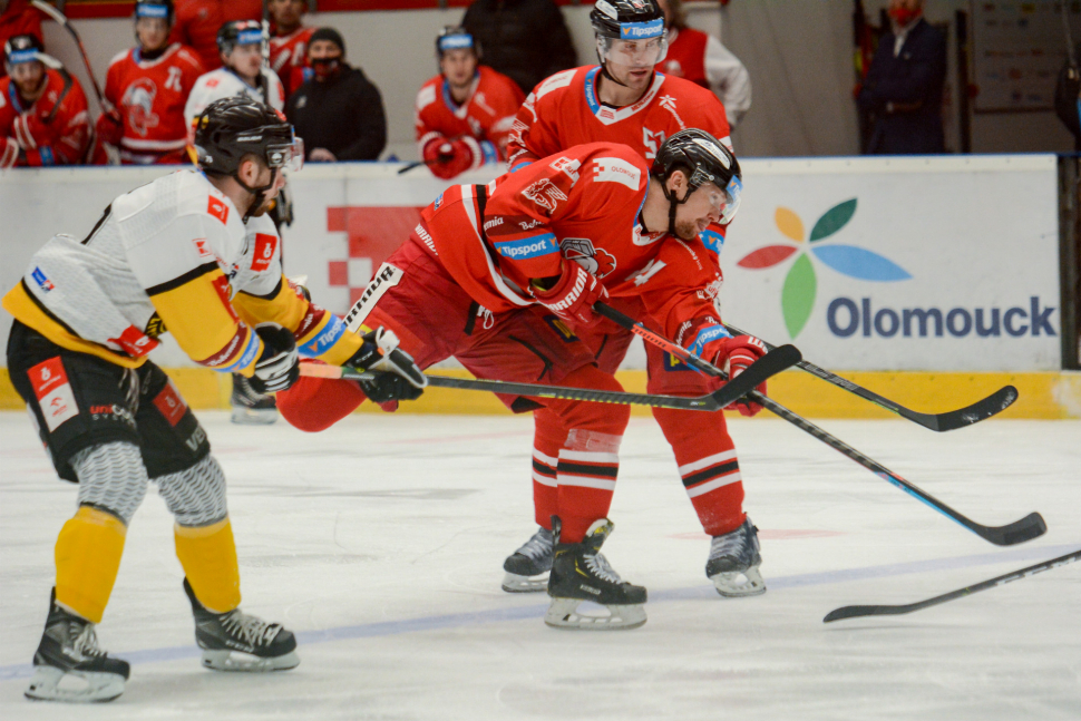 Hokejisté HC Olomouc těsně prohráli s Litvínovem