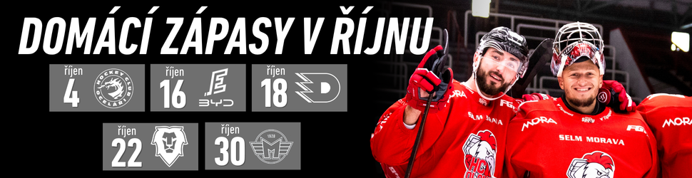 HC zápasy říjen